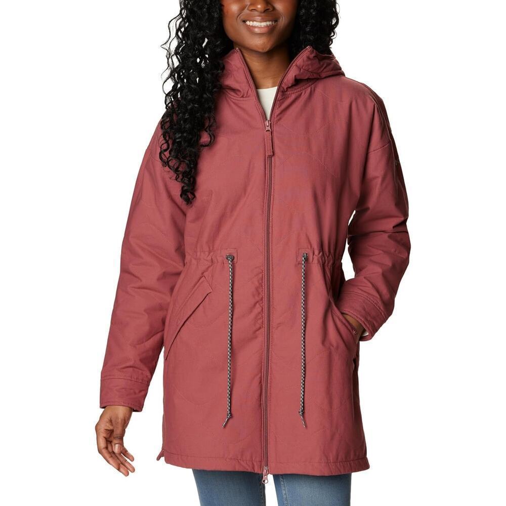 Columbia Women's Crystal Crest Quilted Jacket, Beetroot, Size Small